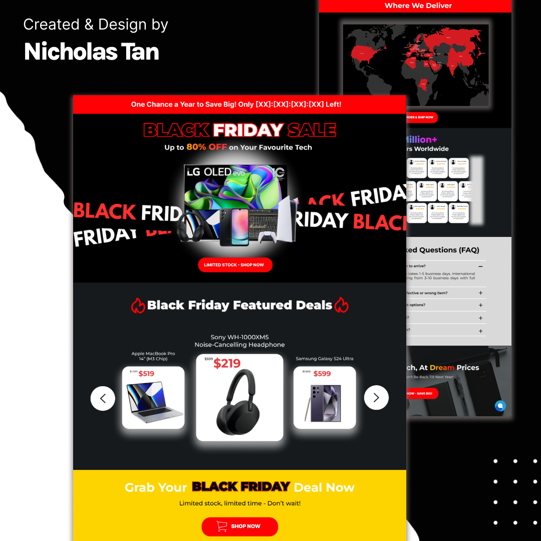 Home (Nicholas Tan Funnels) 10 E-commerce web design mock up nicholas tan funnels